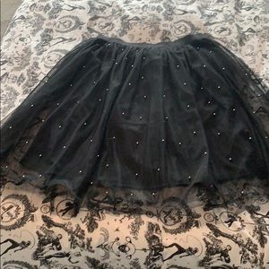 Studded tule skirt